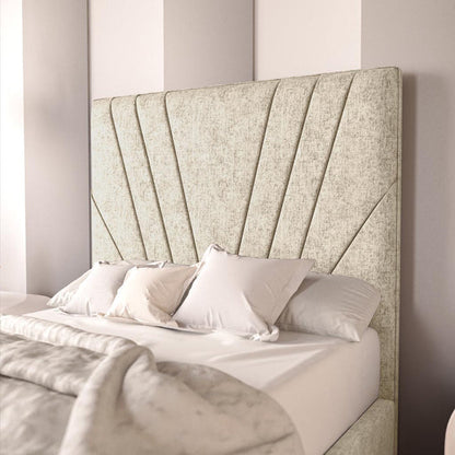 Fiji Kids Sunrise Upholstered Bed - Cream Chenille