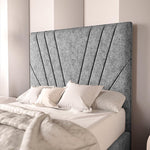 Fiji Kids Sunrise Upholstered Bed - Silver Chenille