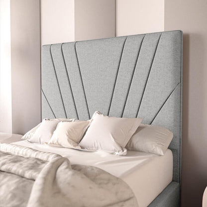 Fiji Kids Sunrise Upholstered Bed - Silver Linoso