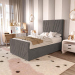 Fiji Kids Sunrise Upholstered Bed - Slate Grey Naples