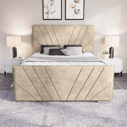 Fiji Sunrise Upholstered Bed - Almond Coniston