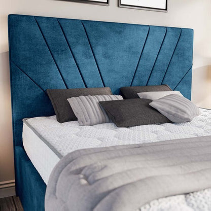 Fiji Sunrise Upholstered Bed - Blue Coniston