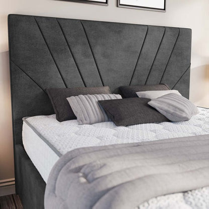 Fiji Sunrise Upholstered Bed - Charcoal Coniston