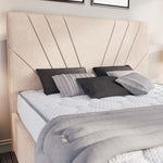 Fiji Sunrise Upholstered Bed - Cream Naples