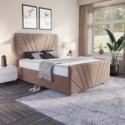 Fiji Sunrise Upholstered Bed - Mauve Naples