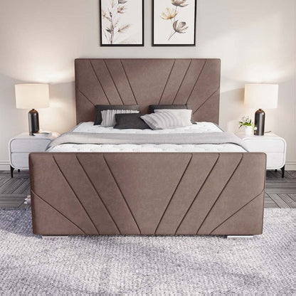 Fiji Sunrise Upholstered Bed - Mauve Naples