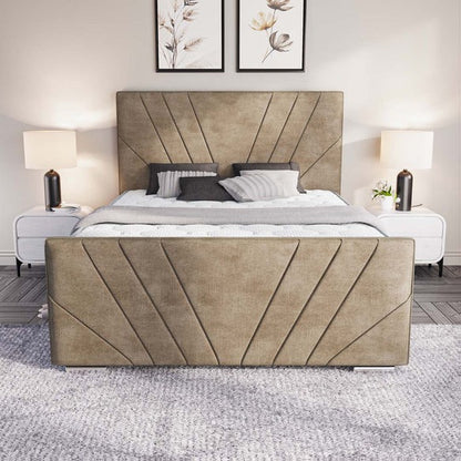 Fiji Sunrise Upholstered Bed - Mink Coniston