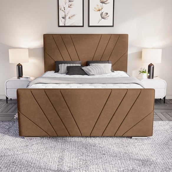 Fiji Sunrise Upholstered Bed - Mink Naples