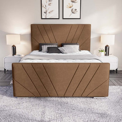 Fiji Sunrise Upholstered Bed - Mink Naples