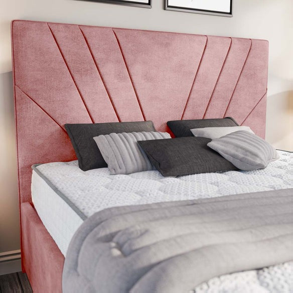 Fiji Sunrise Upholstered Bed - Pink Coniston