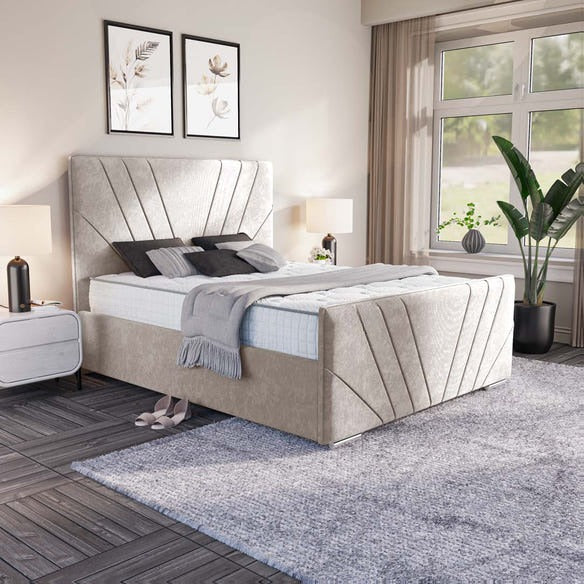 Fiji Sunrise Upholstered Bed - Seal Grey Naples