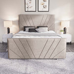 Fiji Sunrise Upholstered Bed - Seal Grey Naples