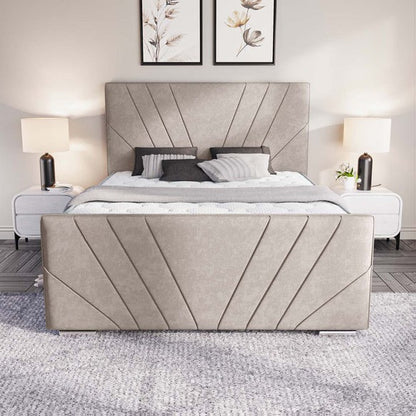 Fiji Sunrise Upholstered Bed - Seal Grey Naples