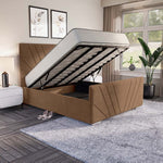 Fiji Sunrise Upholstered Ottoman Bed - Mink Naples