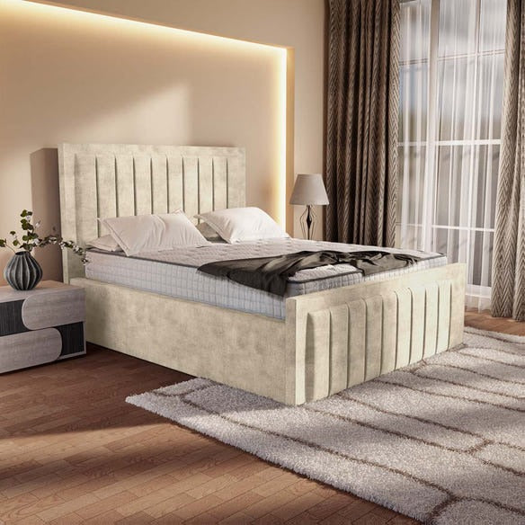Hamilton Upholstered Bed - Almond Coniston