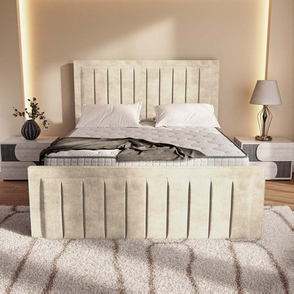 Hamilton Upholstered Bed - Almond Coniston