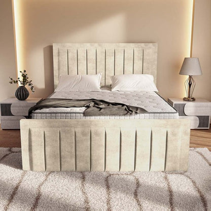 Hamilton Upholstered Bed - Almond Coniston