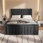 Hamilton Upholstered Bed - Black Chenille