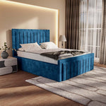 Hamilton Upholstered Bed - Blue Coniston