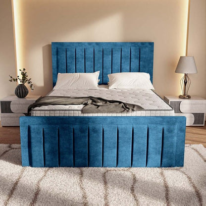 Hamilton Upholstered Bed - Blue Coniston