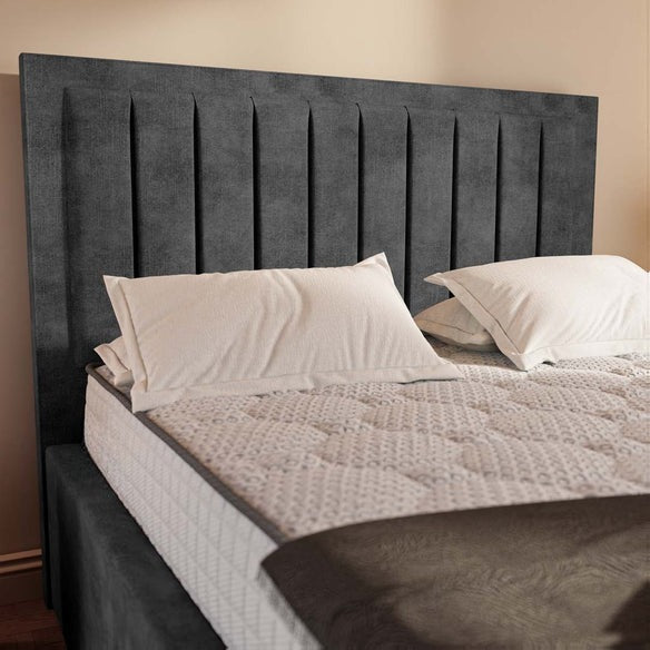 Hamilton Upholstered Bed - Charcoal Coniston