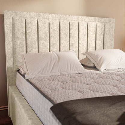 Hamilton Upholstered Bed - Cream Chenille