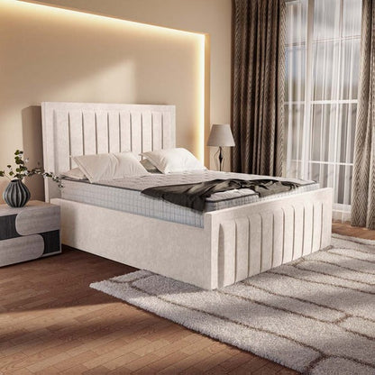 Hamilton Upholstered Bed - Cream Naples