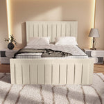 Hamilton Upholstered Bed - Cream Plush Velvet
