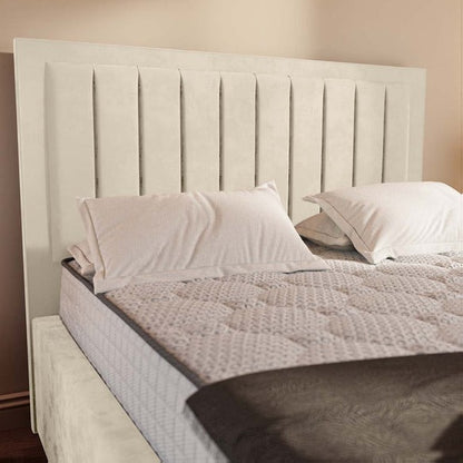 Hamilton Upholstered Bed - Cream Plush Velvet