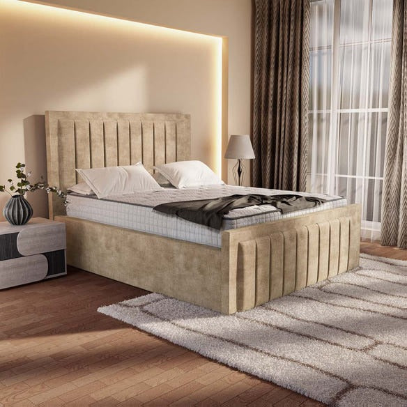 Hamilton Upholstered Bed - Mink Coniston