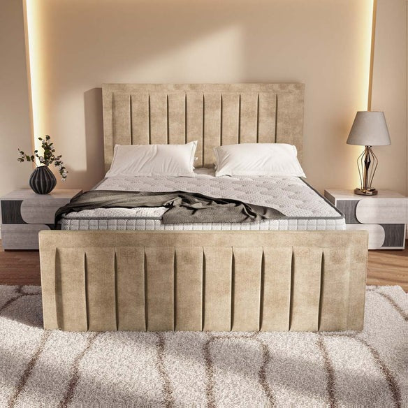 Hamilton Upholstered Bed - Mink Coniston