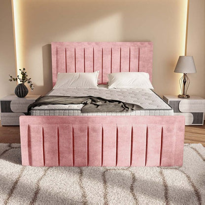 Hamilton Upholstered Bed - Pink Coniston