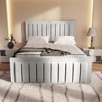 Hamilton Upholstered Bed - Silver Linoso
