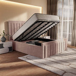 Hamilton Upholstered Ottoman Bed - Mauve Naples
