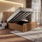 Hamilton Upholstered Ottoman Bed - Mink Naples