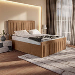 Hamilton Upholstered Ottoman Bed - Mink Naples