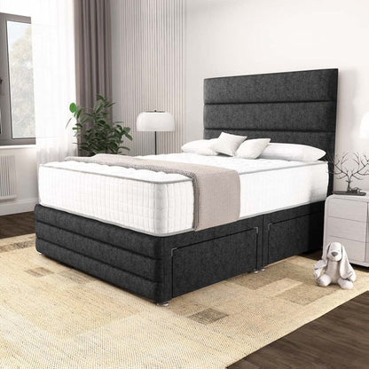 Havana Divan Bed - Black Chenille