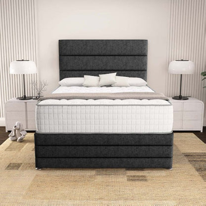 Havana Divan Bed - Black Chenille