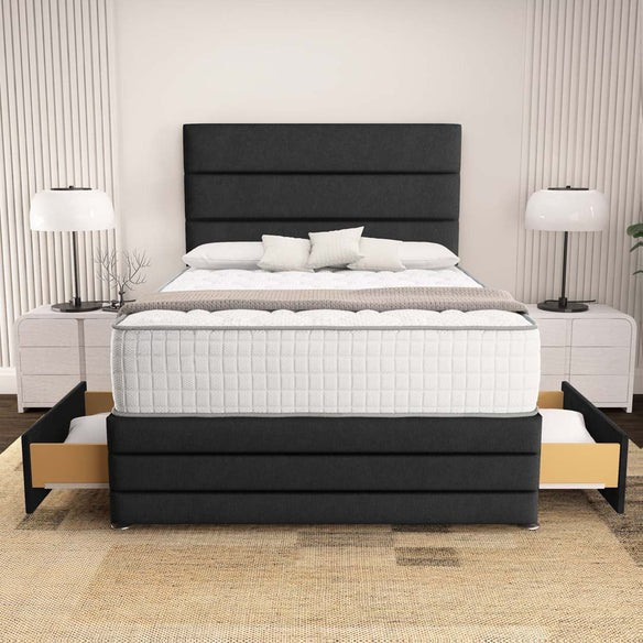 Havana Divan Bed - Black Naples