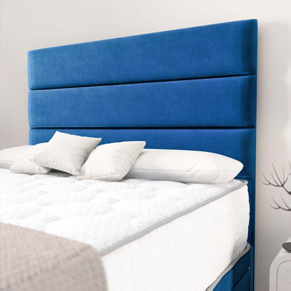 Havana Divan Bed - Blue Plush Velvet
