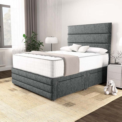 Havana Divan Bed - Charcoal Chenille