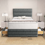 Havana Divan Bed - Charcoal Chenille