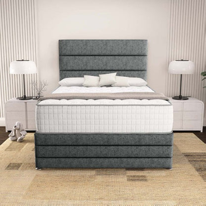 Havana Divan Bed - Charcoal Chenille