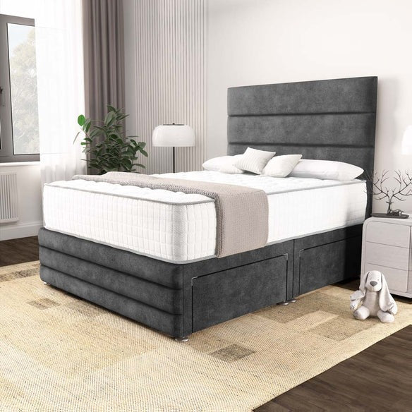 Havana Divan Bed - Charcoal Coniston