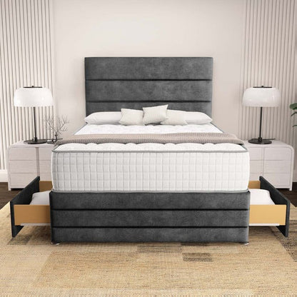 Havana Divan Bed - Charcoal Coniston