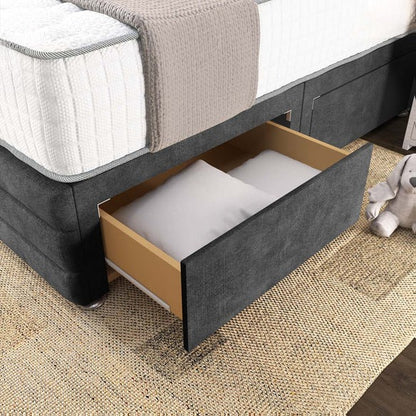 Havana Divan Bed - Charcoal Coniston