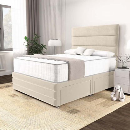 Havana Divan Bed - Cream Plush Velvet