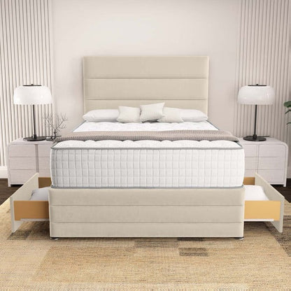 Havana Divan Bed - Cream Plush Velvet