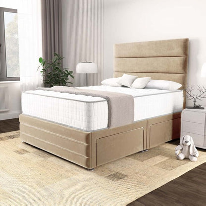 Havana Divan Bed - Mink Plush Velvet