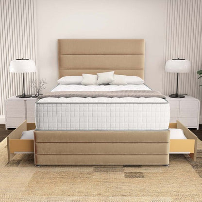 Havana Divan Bed - Mink Plush Velvet